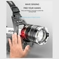 thumbnail image 6 of Induction Headlamp P50 LED Adjustable Angle | Strong Long-Range Rechargeable Outdoor Miner鈥檚 Lamp | Motion Sensor | 4 Brightness Modes | Telescopic Focus | USB Fast Charging | Headband |, 6 of 9