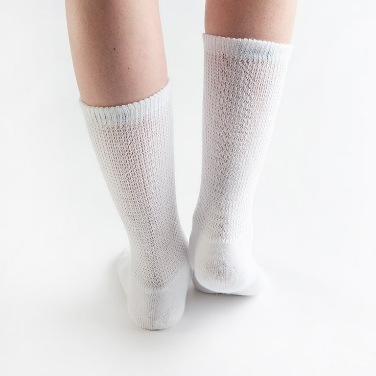 Doc Ortho Ultra Soft Loose Fit Diabetic Socks, 6 Pairs, Crew