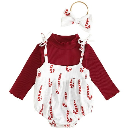 NIEWTR Boy Girl Christmas Pajamas Holiday Long Sleeve Cotton Kids Clothes Toddler Boys Sleepwear Xmas Set (6-12 Months Red)