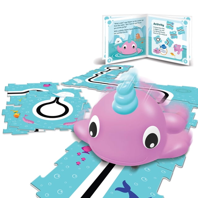 Juguete Coding Critters Go Pets Dipper the Narwhal, 14 piezas, 4 o más