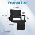 thumbnail image 4 of Tereitr 2 Pack Folding Stadium Seat with Back Support and Cushion Portable Chair with Cup Holder and Adjustable Shoulder Strap for Sports Events Concerts Outdoor Activities, 4 of 10