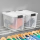 thumbnail image 4 of Caja de Almacenamiento Sterilite Ultra con Cierre 30L Plástico Transparente x18, 4 of 8