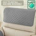 thumbnail image 6 of Recliner Chair Cover, Sofa Armrest Cushion Headrest with 2 Storage Pockets, Sofa Furniture Protector, Waterproof Scratch Resistive Anti-Slip Recliner Slipcovers for Dogs Cats, 6 of 7