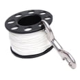 thumbnail image 3 of Almencla Multi Purpose Scuba Diving Line Reel Stainless Steel Finger Spool Reel Gear Clip 50m, 3 of 7