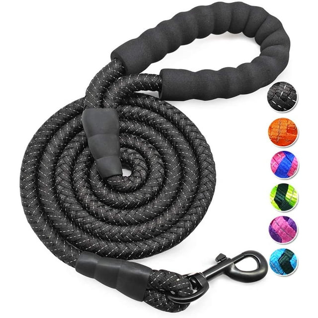 Correa Correa fuerte para perros de 1,5 M, correa para perros, cordón reflectante alto con asa acolchada para perros pequeños, medianos y grandes Ormromra YBY054-1