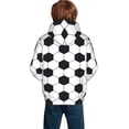 thumbnail image 2 of KLL Unisex Kids Boys Girls Hooded Pocket Pullover Hoodies-Soccer Ball, 2 of 6