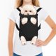 thumbnail image 1 of Mochila transportadora para perros con patas para mascotas, bolsa de viaje para gatos, mochilas ajustables para cachorros, portadores de manos libres (pequeño, negro), 1 of 5