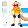 thumbnail image 3 of Muñeco de peluche con boca divertida, marioneta de mano de Jeff, el mismo estilo de Amazon, 3 of 6