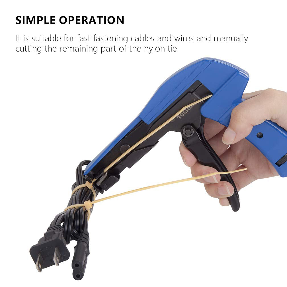 Cable Tie Gun For Nylon Cable Tie Fastening and cutting Tool TG-100 HandBO6EXZD