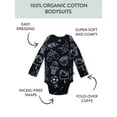 thumbnail image 2 of Honest Baby Clothing Organic Cotton Boy or Girl Long Sleeve Bodysuit Set, Newborn to 24 Months, 2 of 5