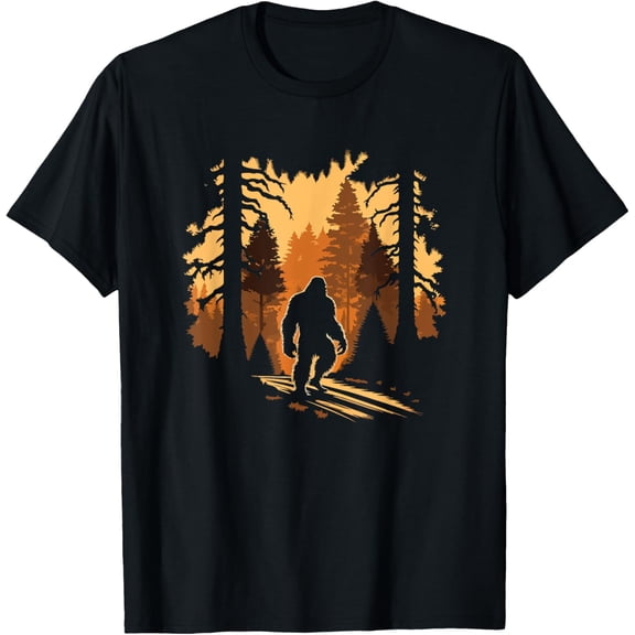 Bigfoot T-Shirt men and women can wear, black, white, gifts