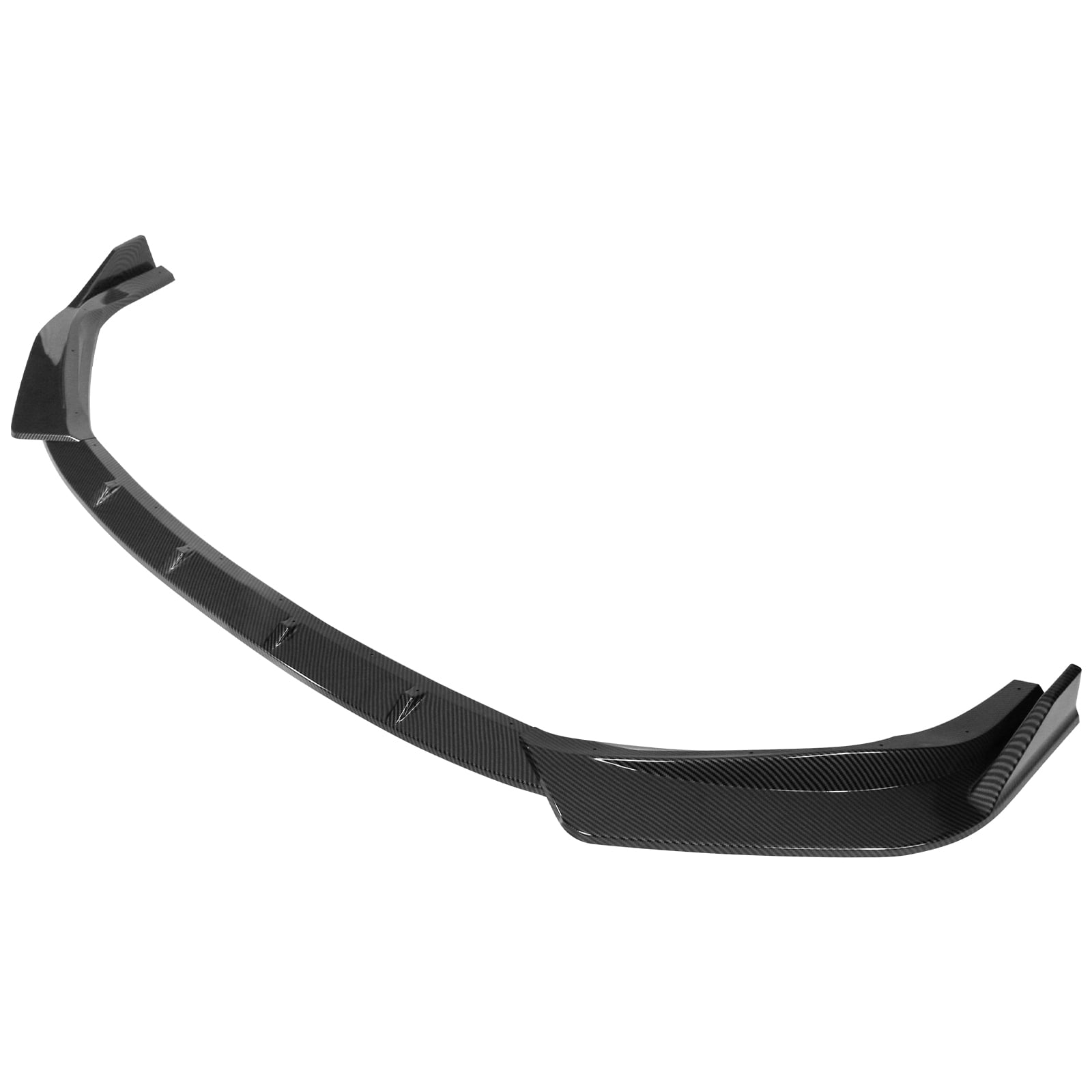 Ikon Motorsports Front Bumper Lip Compatible with 14-16 Lexus IS F Sport Sedan, IKON Style Carbon Fiber Print 3PCS