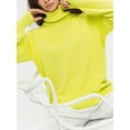 thumbnail image 3 of Wassery Women Loose Turtleneck Sweater Solid Color Long Sleeve Knit Pullovers Tops Women Fall Winter Warm Sweater Streetwear, 3 of 8