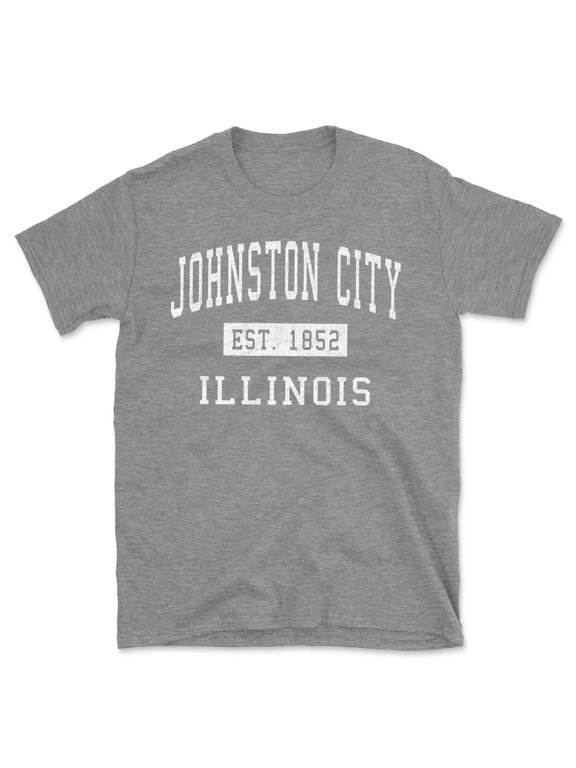 Johnston City Illinois Classic Established Men's Cotton T-Shirt