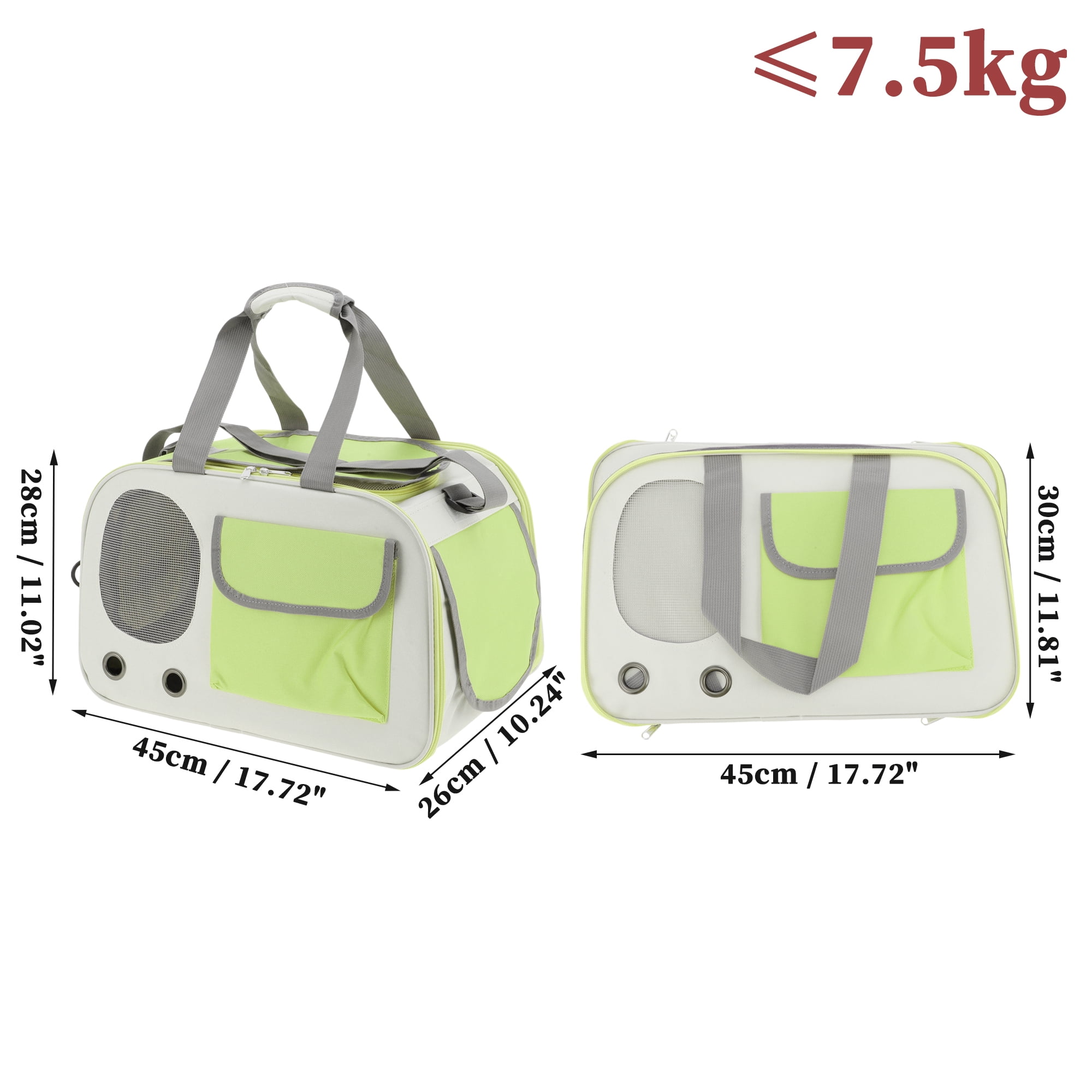 Unique Bargains Pet Carrier Bag Foldable Transport Box for Cats and Small Dogs