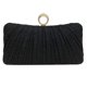 thumbnail image 1 of Cartera de mano con purpurina dorada para mujer, bolso de noche plisado para fiesta de bodas nupciales con anillo de diamantes de imitación, 1 of 6