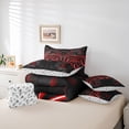 thumbnail image 6 of Castle Fairy Abstract Hexagon Gamepads Bedding Comforter Set,Video Game Full Bedding Set, 6 of 8