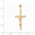 thumbnail image 2 of Beautiful 10k Solid Polished Crucifix Pendant, 2 of 2