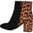 thumbnail image 4 of Journee Collection Womens Sarah Mixed Media Booties Ankle Boots, 4 of 6