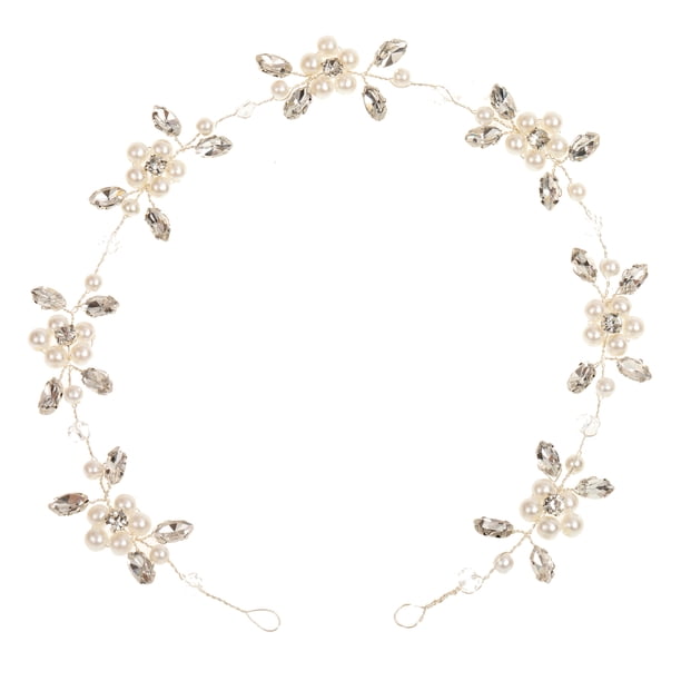Peineta para novia, diadema nupcial con diamantes de imitación, peineta para novia, para boda, aniversario, día de San Valentín (plata)