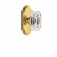 thumbnail image 2 of Grandeur Baguette Crystal Door Knob with Arc Plate, 2 of 6