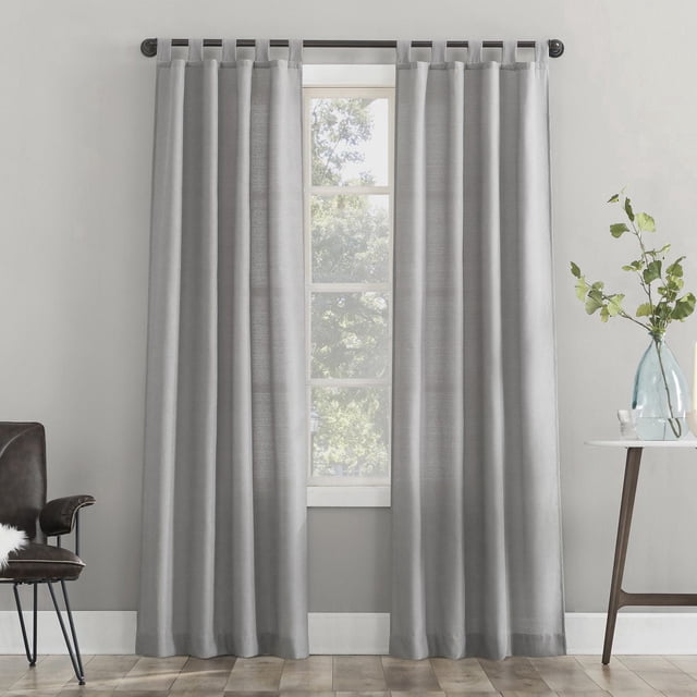 Mainstays 2-Pack Jensen Tab Top Semi-Sheer Window Curtains Panel Pair