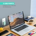 thumbnail image 2 of iHome AC Pro 2-Port USB Wall Charger, Flat Plug Adapter, Phone Charging Block for Home & Travel, 2 of 6