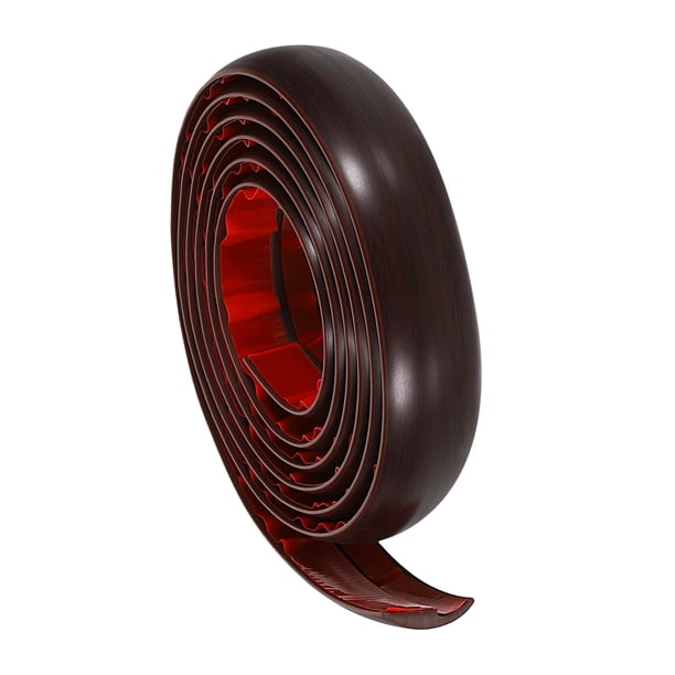 Tira de transición para piso Uxcell de 1 metro (3.3 pies) autoadhesiva para altura de 3 mm, madera roja de 2 metros (6.6 pies)