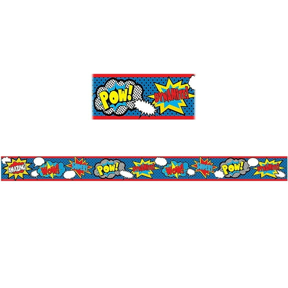 Teacher Created Resources Superhero Straight Border Trim 37.5" x 3.5" (TCR5586)