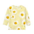 thumbnail image 4 of Graphic Tees Girls 3/4 Sleeve Floral Tops Trendy Casual Cute Crewneck T Shirts Toddler Girl Clothes Y2K Fall Fashion Tees Workout Gym Outfits, Size 3-12, 4 of 5