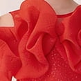 thumbnail image 7 of DAETIROS Girls Red Tulle Dress Christmas Birthday Party Ruffle Tutu Princess Gown with Beaded Waist Soft Flower Girl Formal for Wedding Holiday Sizes 4-12,Size 10-11T, 7 of 7