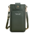 thumbnail image 3 of CAIXIA Womens Crossbody Bag Womens Solid Transparent Window Hasp Artificial Leather Phone Messenger Crossbody Bag, Convenient Touch Screen Shoulder Purse, 3 of 5