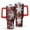 Red Christmas Snowflake-1, variant on Red Christmas Snowflake and Plaid Pattern Tumbler with Handle and Lid,40oz Double Wall Vacuum Insulated Tumbler,Cups Gift for Women and Men
