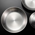 thumbnail image 3 of Double Thick Metal Rice Cereal Bowls 304 Stainless Steel Bowl Double Walled Ice Cream Soup Bowls Heat Insulated Mixing Bowl, 3 of 9