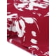 thumbnail image 5 of Blusa de mujer plus size Agnes Orinda con estampado floral, cuello redondo, encaje, mangas cortas acampanadas y abertura en la espalda, talla 1X, color burdeos, 5 of 7