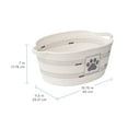 thumbnail image 3 of Zenna Home Coiled Rope Oval Storage Basket with Dog Paw Print Patch, Pet Theme, 3 of 7