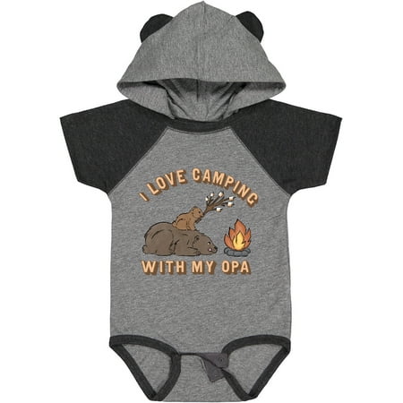 

Inktastic I Love Camping with My Opa Gift Baby Boy or Baby Girl Bodysuit