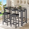 Black,Faux Marble Top
