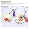 thumbnail image 5 of 1 Set of DIY Sublimation Keychain Decorative Heat Transfer Keychain Blank Keychain, 5 of 6