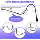 thumbnail image 3 of Pieces USB LED Reading Lights Stick Flexible USB Book Light USB Dimmable LED Lamp Touch Gooseneck Light for Laptop Computer Book Bed, Black and Silver, 3 of 5