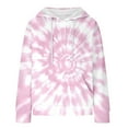 thumbnail image 3 of Économies d'Automne! srobpty Chandail en Molleton à Manches Longues pour Femmes, Chandails en Molleton Décontractés à Manches Longues Col Rond Blouse Unie avec Capuche et Poche Rose, P, 3 of 4