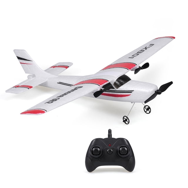 FX801 Aircraft Cessna 182 2.4GHz 2CH RC Airplane Aircraft Air Flight Toys para niños niños Eccomum 1 batería