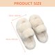 thumbnail image 2 of par de pantuflas peludas para mujer, pantuflas de felpa con punta abierta, zapatos de interior para casa, 2 of 5