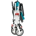 thumbnail image 4 of CREATIVE OUTDOOR Push-Pull Collapsible Folding Wagon Stroller Cart, Gray/Teal, 4 of 7