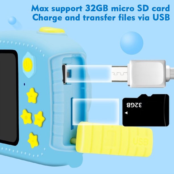 Cámara de Video Digital 1200W 1080P yeacher Multifuncional Conejo Cubierta de Silicona Suave