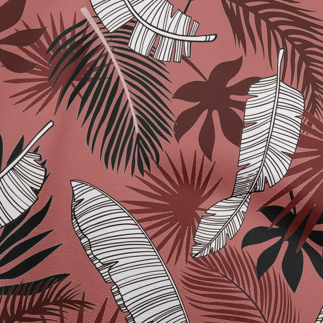 oneOone Rayon Pink Fabric Tropical Sewing Craft Projects Fabric Prints By Yard 56 Inch Wide