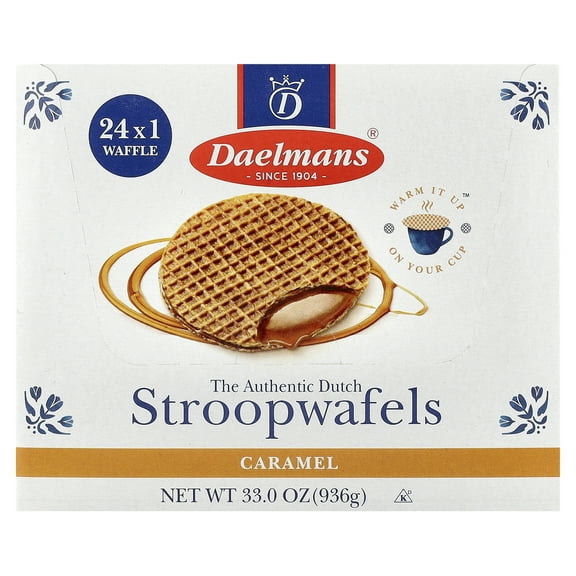 Daelmans Stroopwafels, Caramel, 24 Waffles, 1.38 oz (39 g ) Each