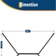 thumbnail image 4 of Heavy-duty double hammock con stand y padded cotton detachable pillow, 450 lb capacity, off-blanca, 4 of 7