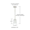 thumbnail image 4 of Capital Lighting 328511BN-449 Greyson 5" Wide Mini Pendant - Nickel, 4 of 7