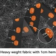 thumbnail image 4 of Halloween Tablecloth, Halloween Table Cloth with Pumpkin Spider Web Bat Tablecloth, Waterproof Wrinkle Free Rectangle Tablecloth Polyester Fabric Table Cover for Halloween Party Decoration, Black, 4 of 5
